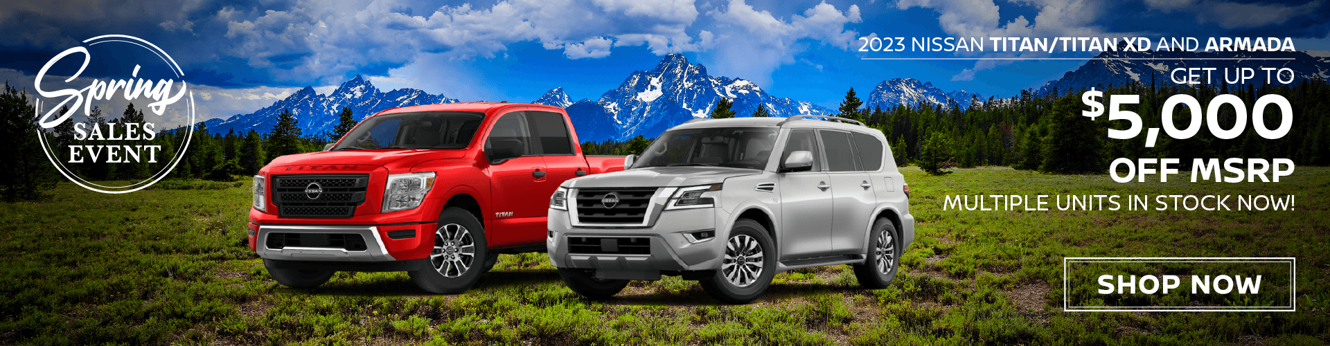 2023 Nissan Titan/Titan XD and Armada - Get up to $5,000 OFF MSRP! Multiple Units In Stock Now!