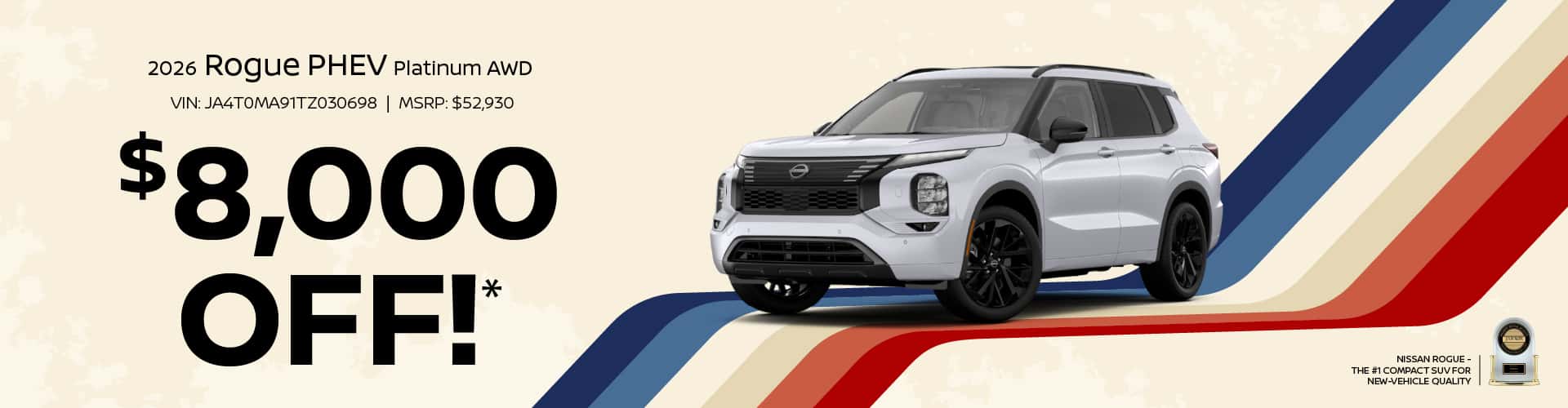 2026 Rogue Phev Platinum AWD : $8,000 off!*