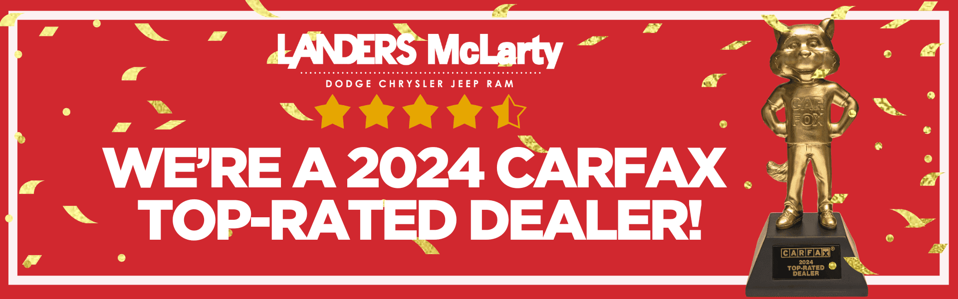We Are a 2024 Carfax Top-Rated Dealer