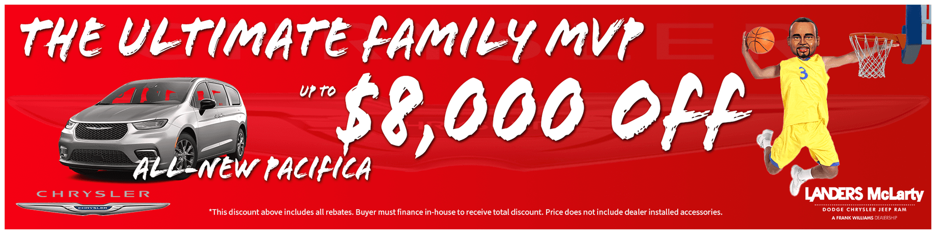 8000 off Pacifica For March