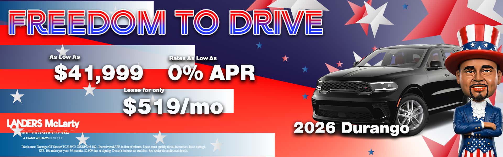 July 2026 Dodge Durango Offer