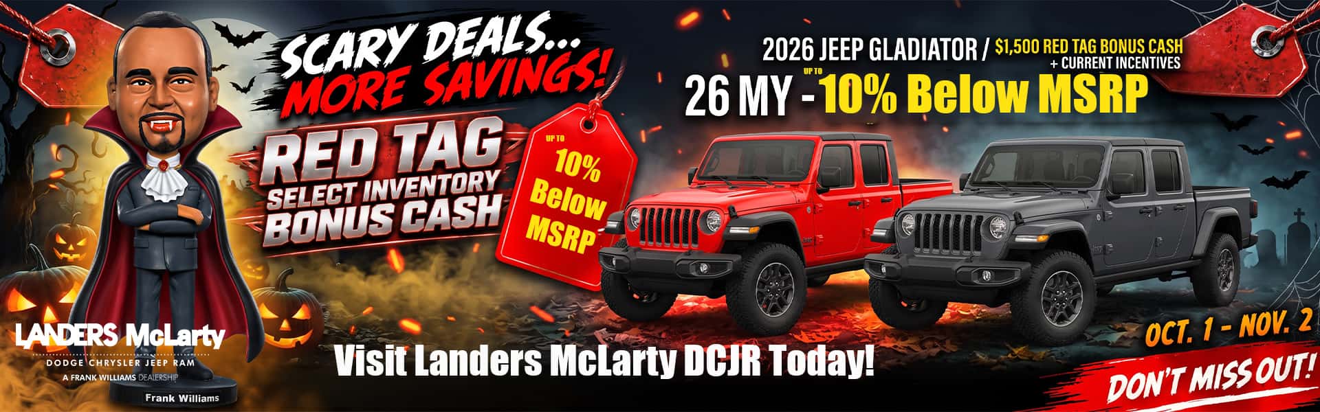 October 2026 Red Tag Gladiator Offer
