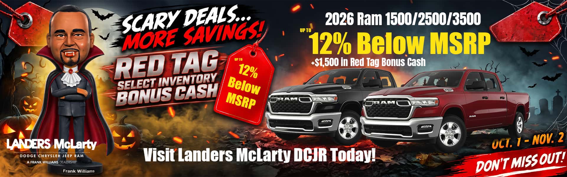 October 2026 Ram 1500 Offer Banner