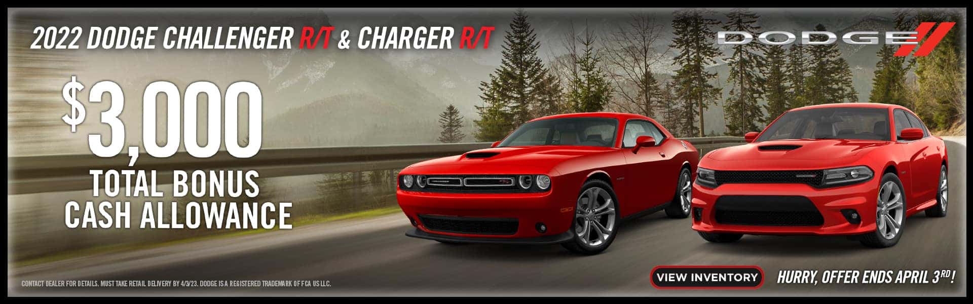 Challenger and Charger offer