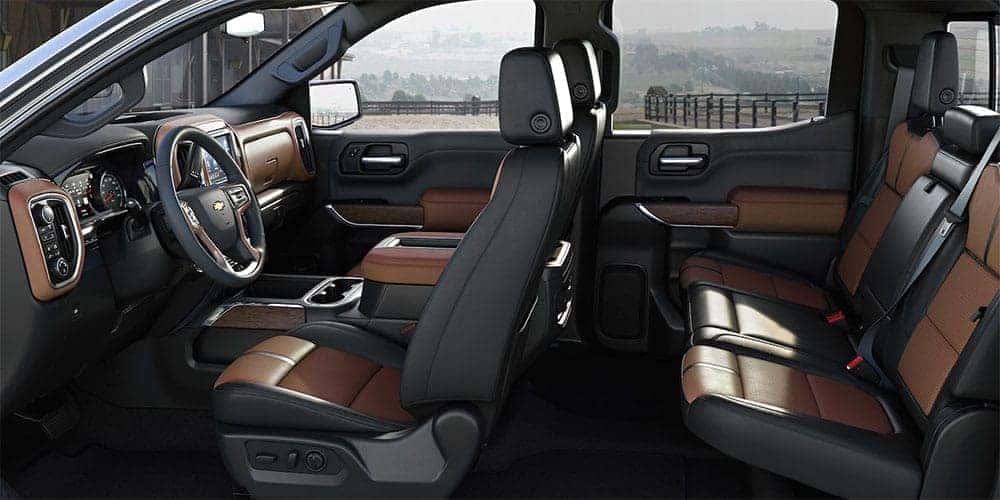interior cabin of 2019 Chevrolet Silverado