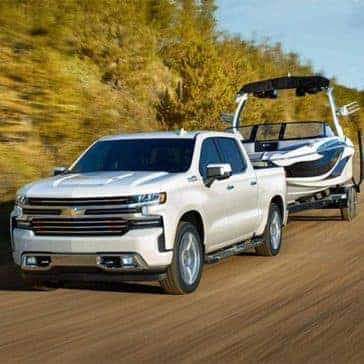 2019 Chevrolet Silverado tows a small boat