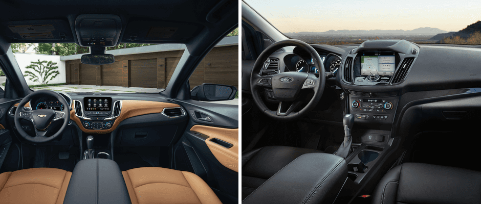 2019 Chevy Equinox Vs 2019 Ford Escape Interior Specs