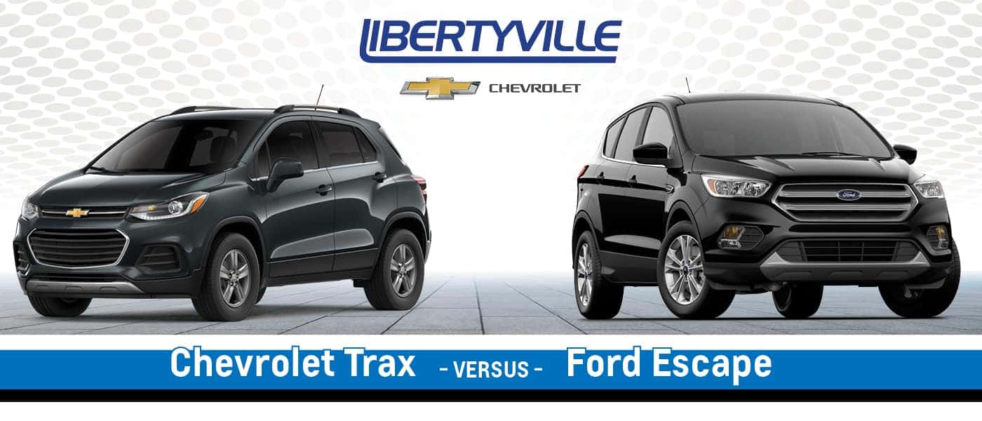 2020 Chevy Trax Vs 2020 Ford Escape Libertyville Chevy