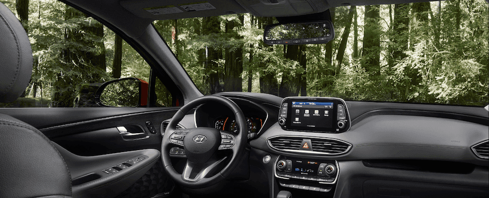 2020 Hyundai Santa Fe Interior Features Dimensions