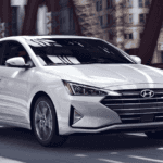 2020 Hyundai Elantra driving on city street