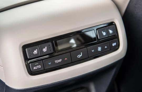 Ventilated and heated seats in quilted nappa leather