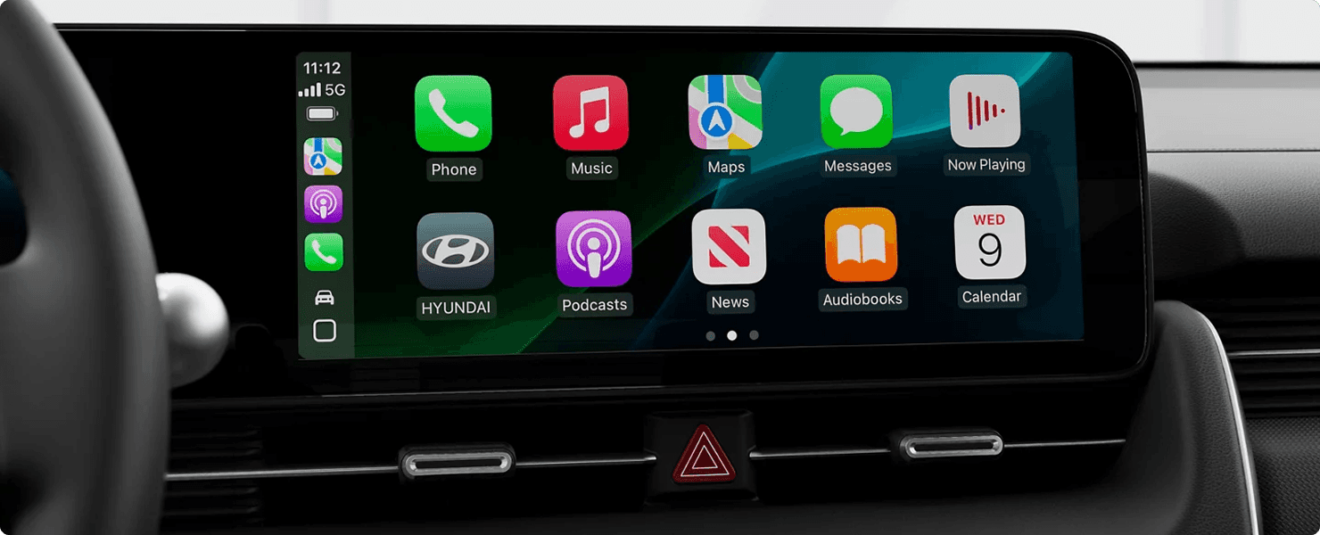 Apple CarPlay and Android Auto interface