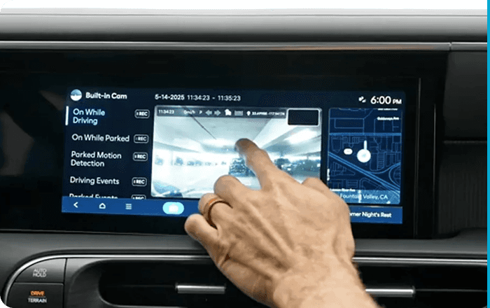 Built-in Dash Cam