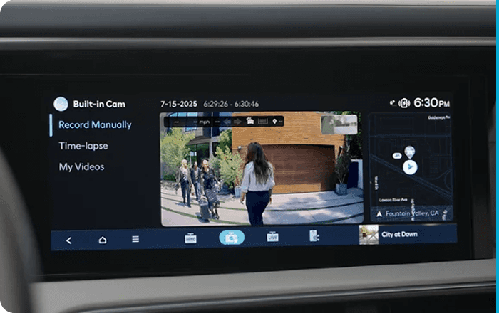 Built-in Dash Cam
