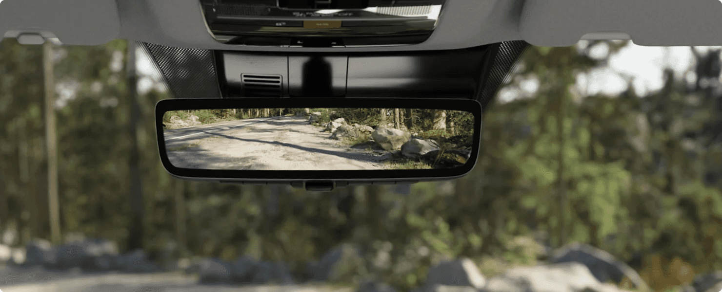 Full-display digital rearview mirror