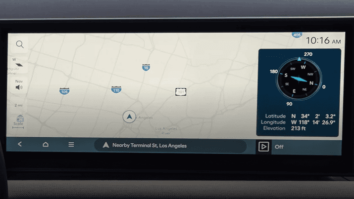 12.3-inch touchscreen navigation