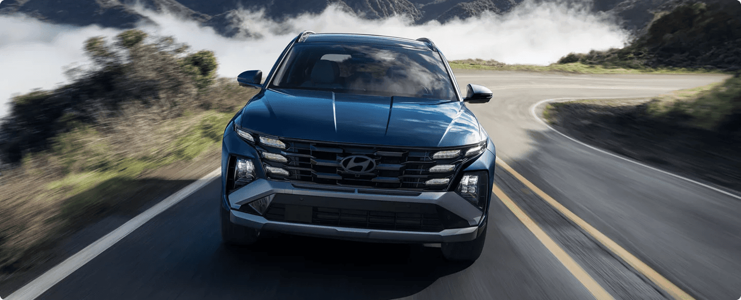 2026 Hyundai Tucson with HTRAC AWD on terrain