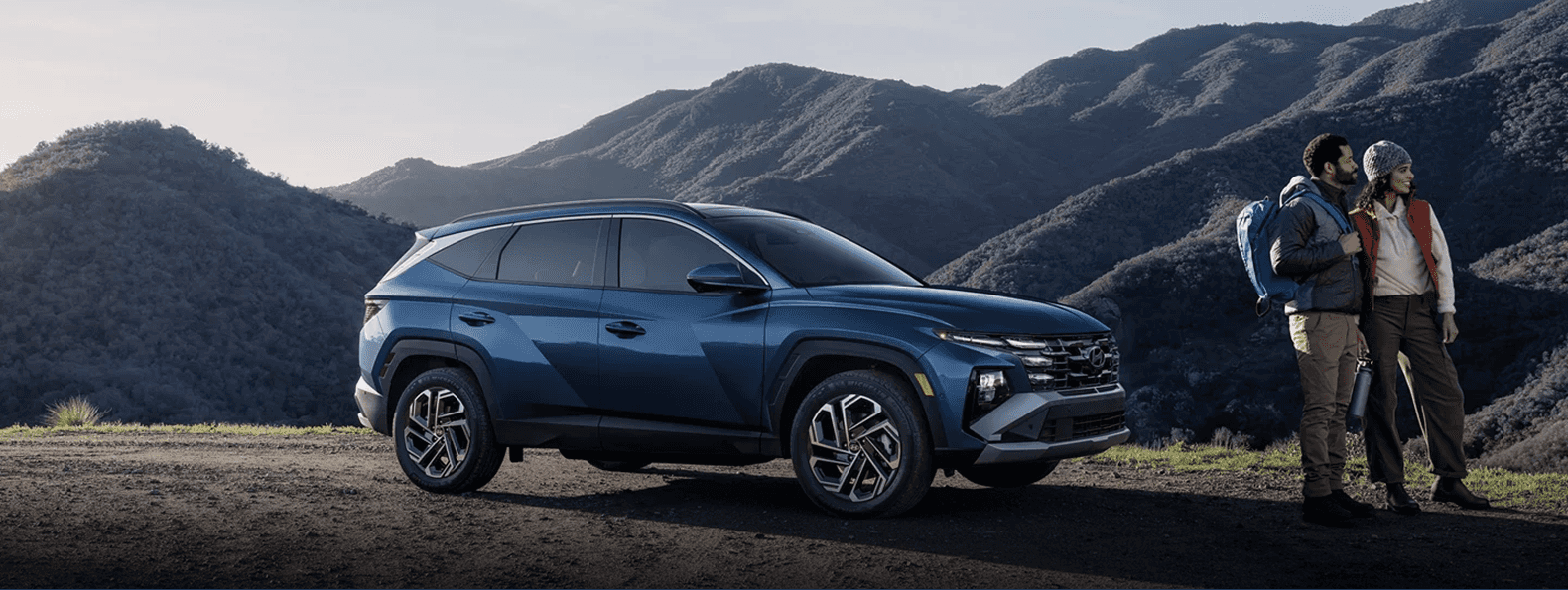 2026 Hyundai Tucson driving on mountain road