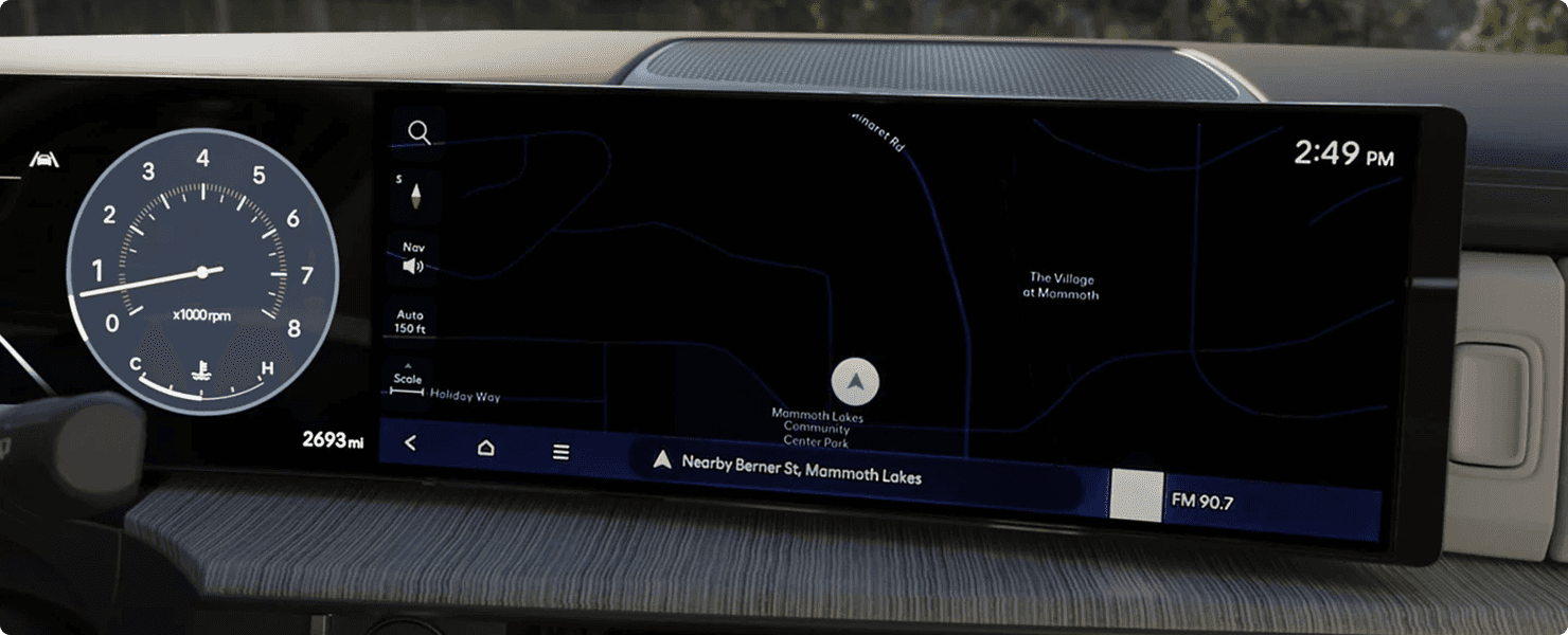 Dual curved displays