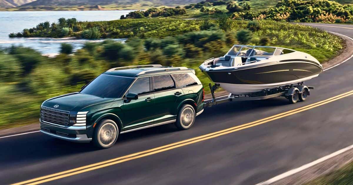 The 2026 Hyundai Palisade has a high towing capacity of 5,000 pounds.