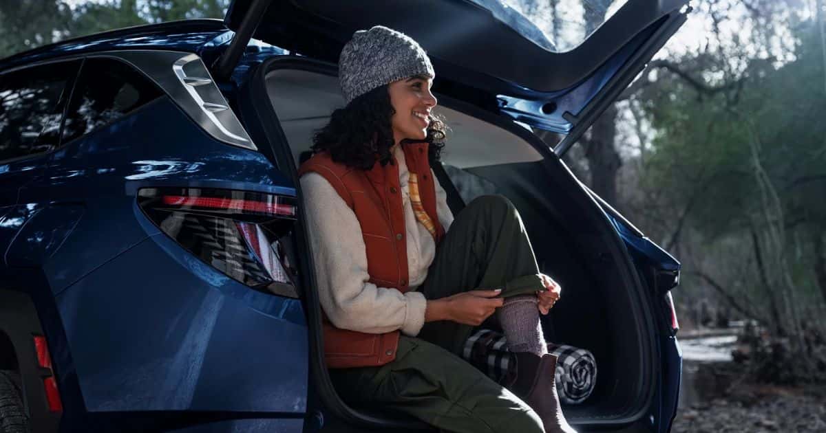 The available hands-free smart liftgate of the 2026 Hyundai Tucson