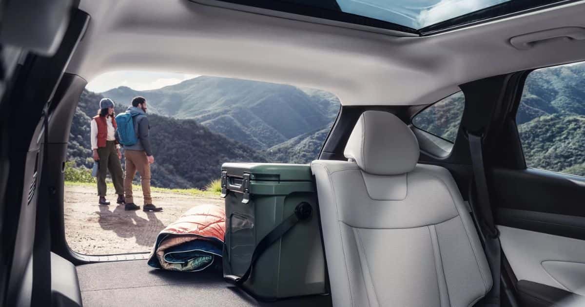 Up to 80.3 cubic feet of cargo space in the 2026 Hyundai Tucson when rear seats are folded down
