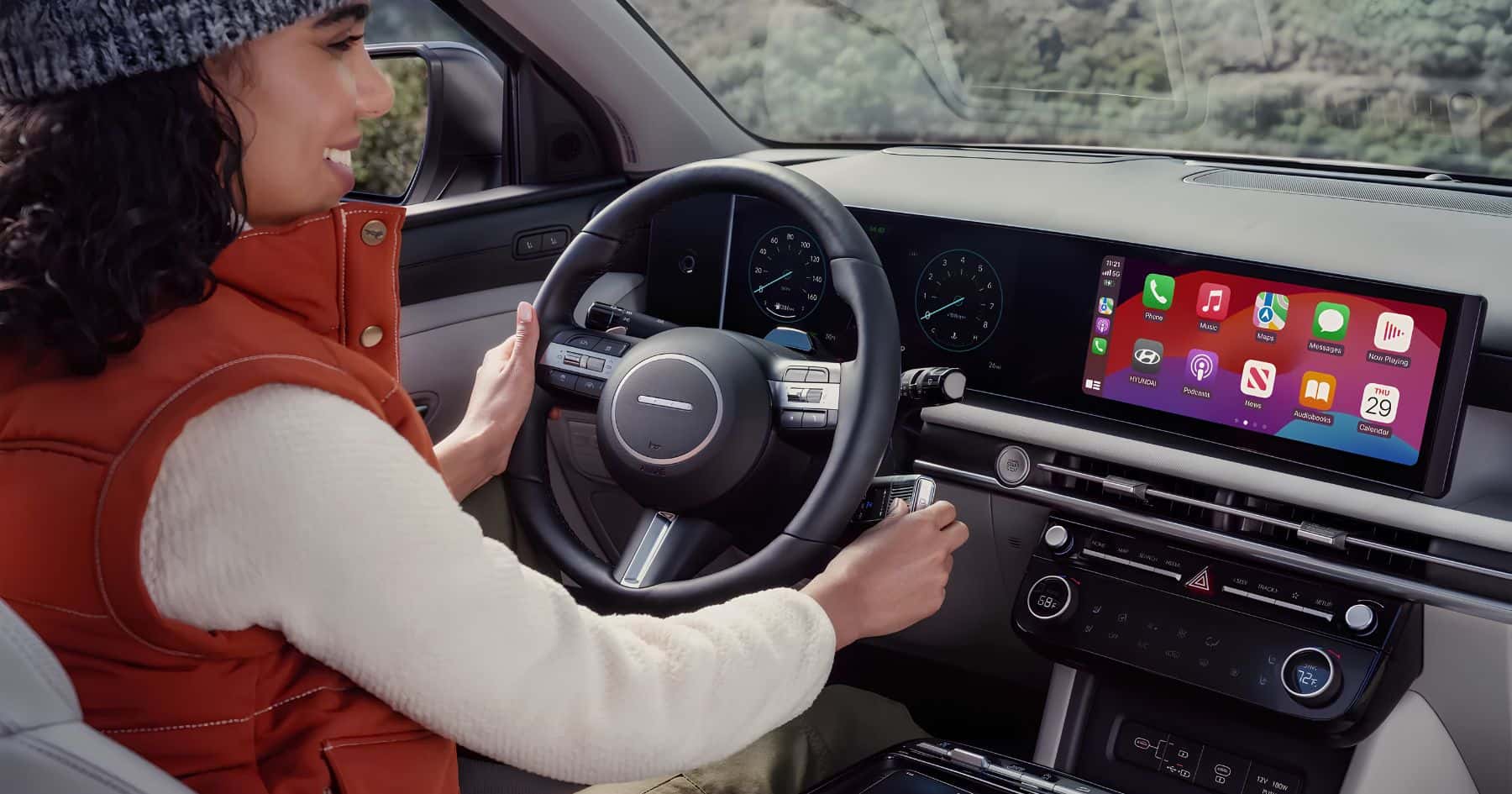 The 12.3-inch touchscreen is one of the standard features in the 2026 Hyundai Tucson
