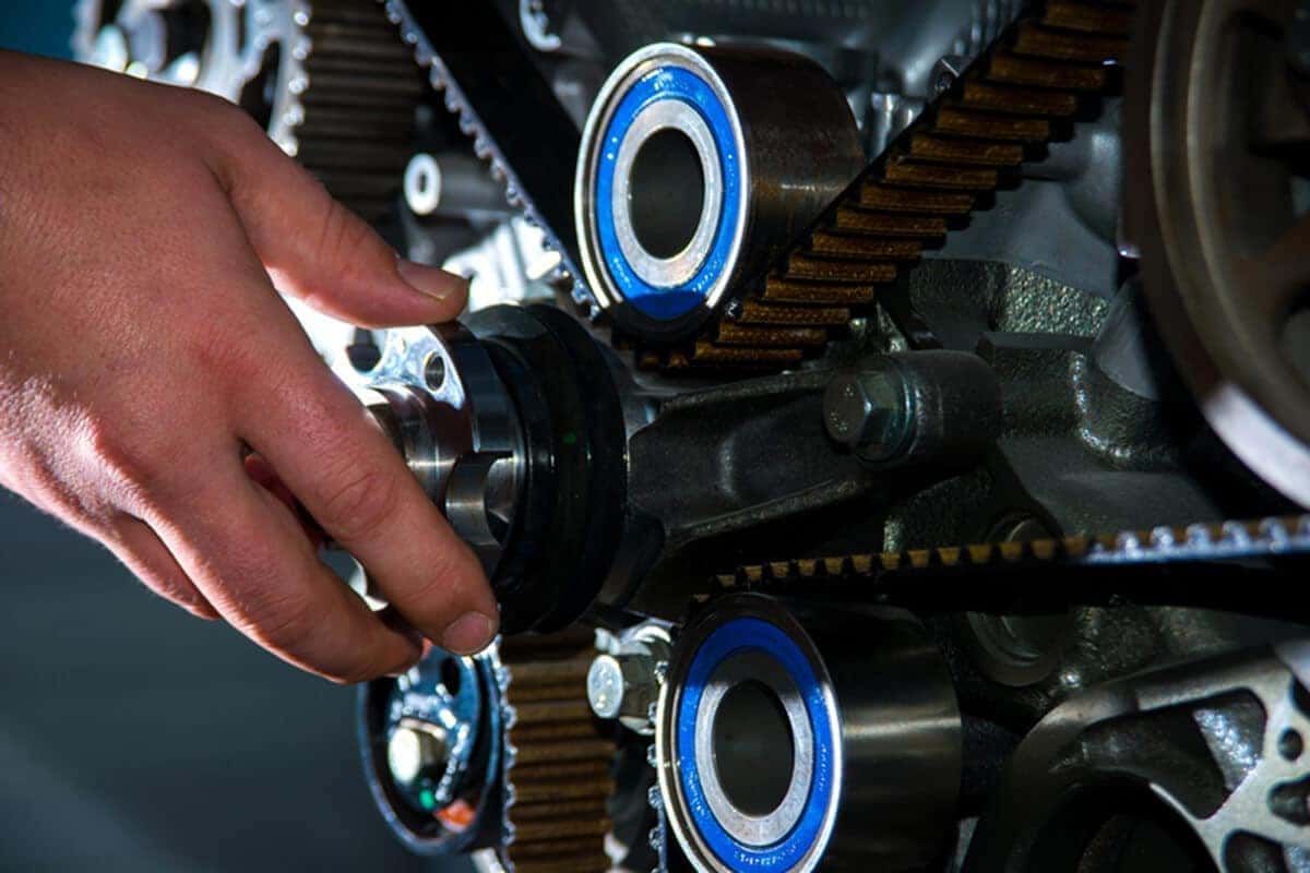 Timing belt replacement time clearance