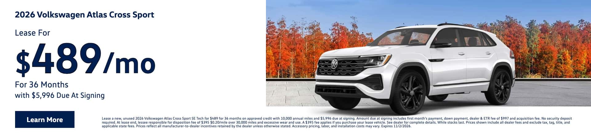 VW Atlas Cross for Sale