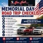 Memorial Day road trip checklist at Mac Haik Dodge Chrysler Jeep Ram of Georgetown