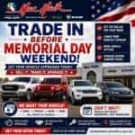 Trade In Before Memorial Day Weekend Get Your Vehicle Appraised Today Sell • Trade • Upgrade Mac Haik Dodge Chrysler Jeep Ram of Georgetown