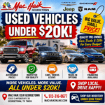 Used Vehicles Under $20K Cars • Trucks • SUVs • Budget-Friendly Options Mac Haik Dodge Chrysler Jeep Ram of Georgetown