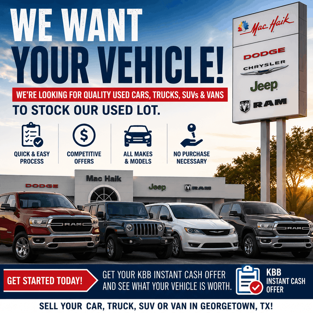 sell my truck Georgetown TX, we buy cars Georgetown TX, KBB Instant Cash Offer Georgetown, sell used SUV near Round Rock, used car dealer buying vehicles Georgetown TX