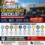 summer car maintenance, car AC service near Austin, battery check Georgetown TX, tire service near Austin, brake service Georgetown TX, RAM service near Austin, Jeep service Georgetown TX, Texas summer car checklist, Mopar service Georgetown