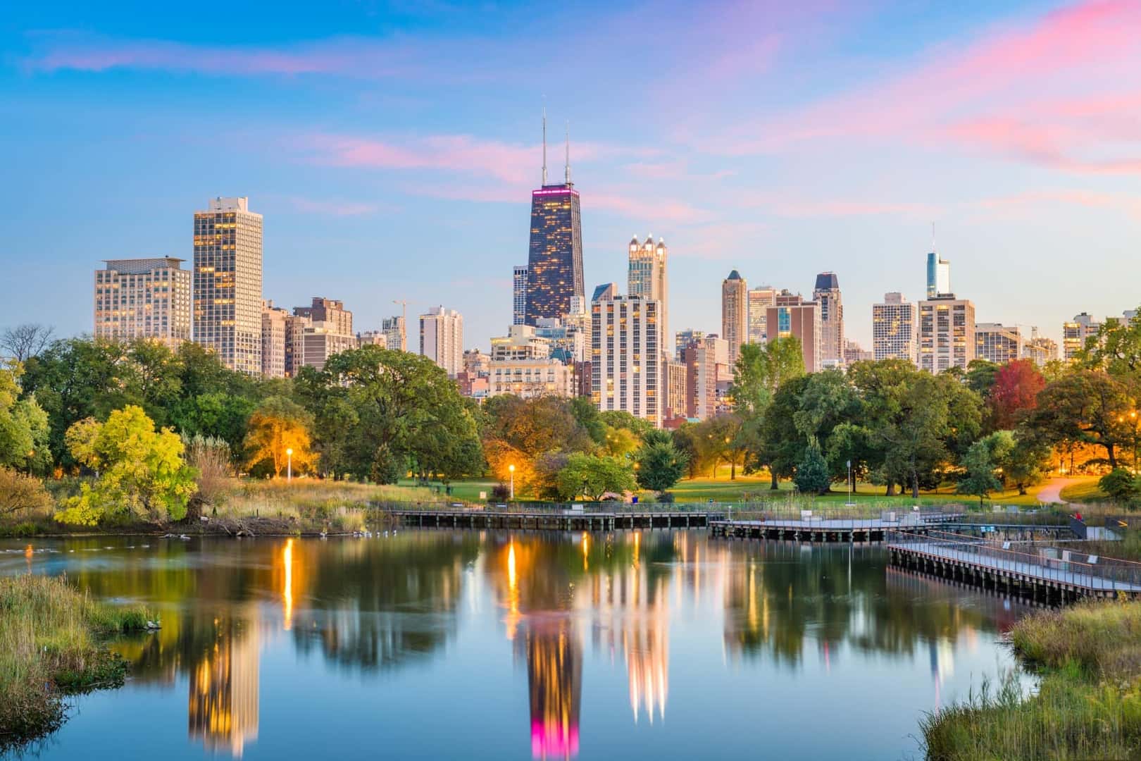 Chicago IL Beautiful Landscape Day