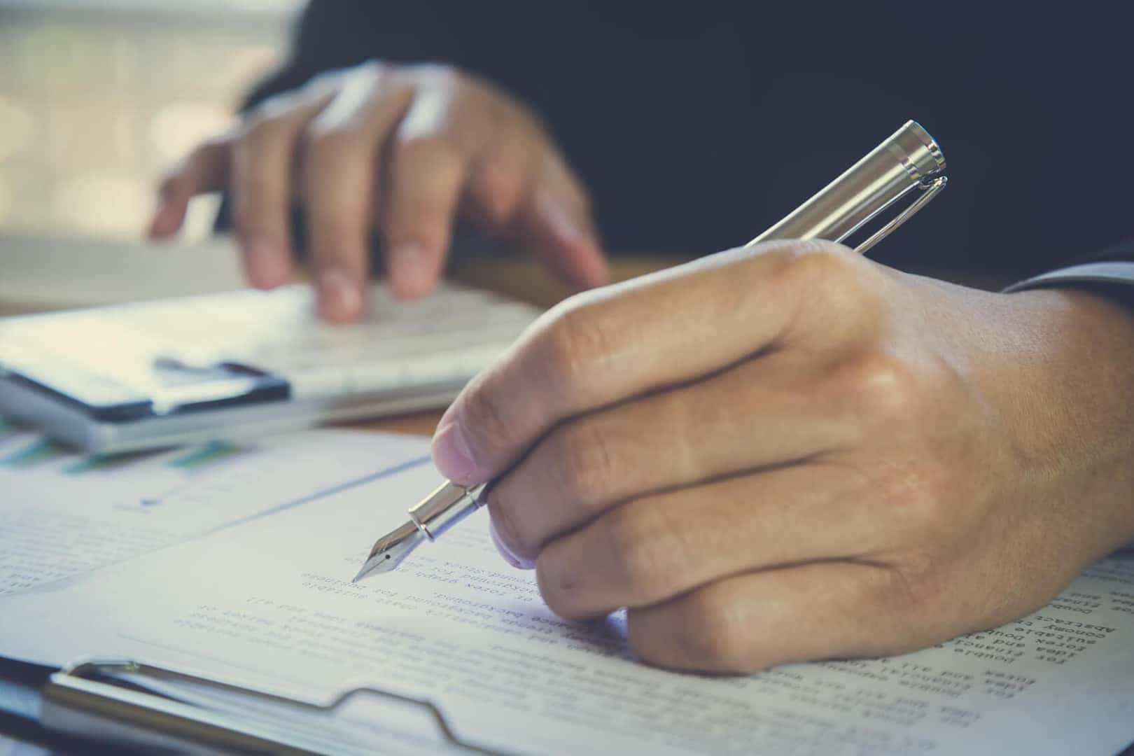 Used car financing paperwork