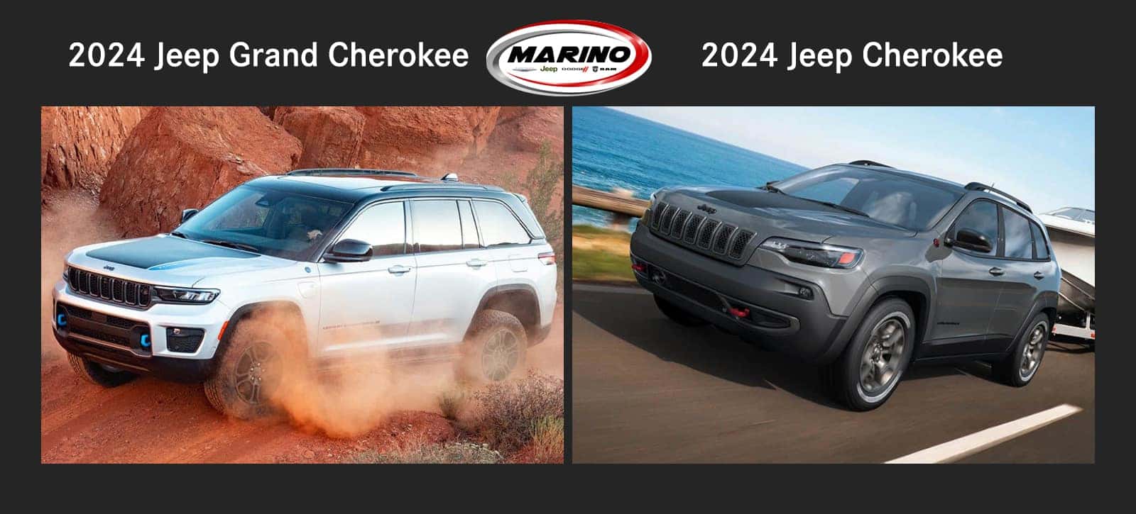 2024 jeep grand cherokee vs. 2023 jeep cherokee