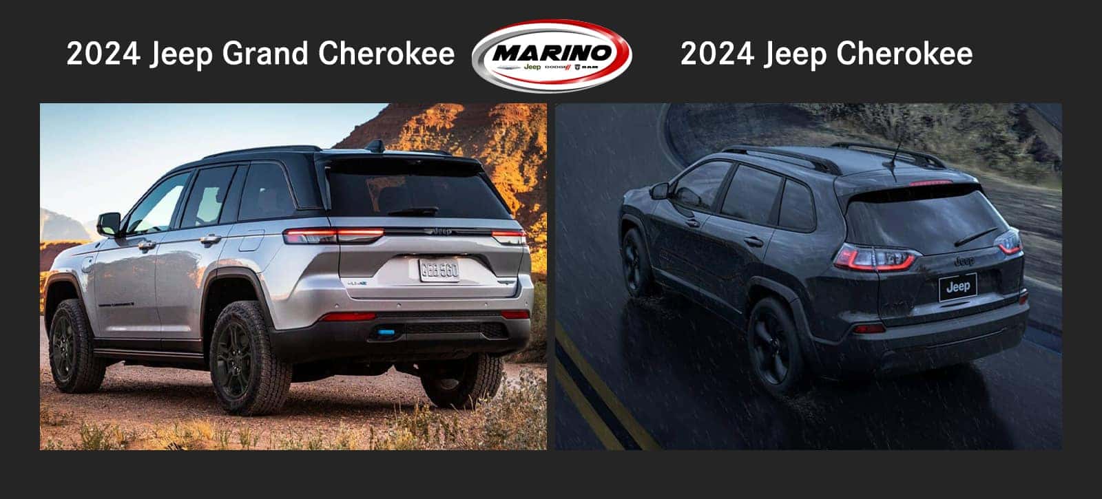 2024 jeep grand cherokee vs. 2023 jeep cherokee