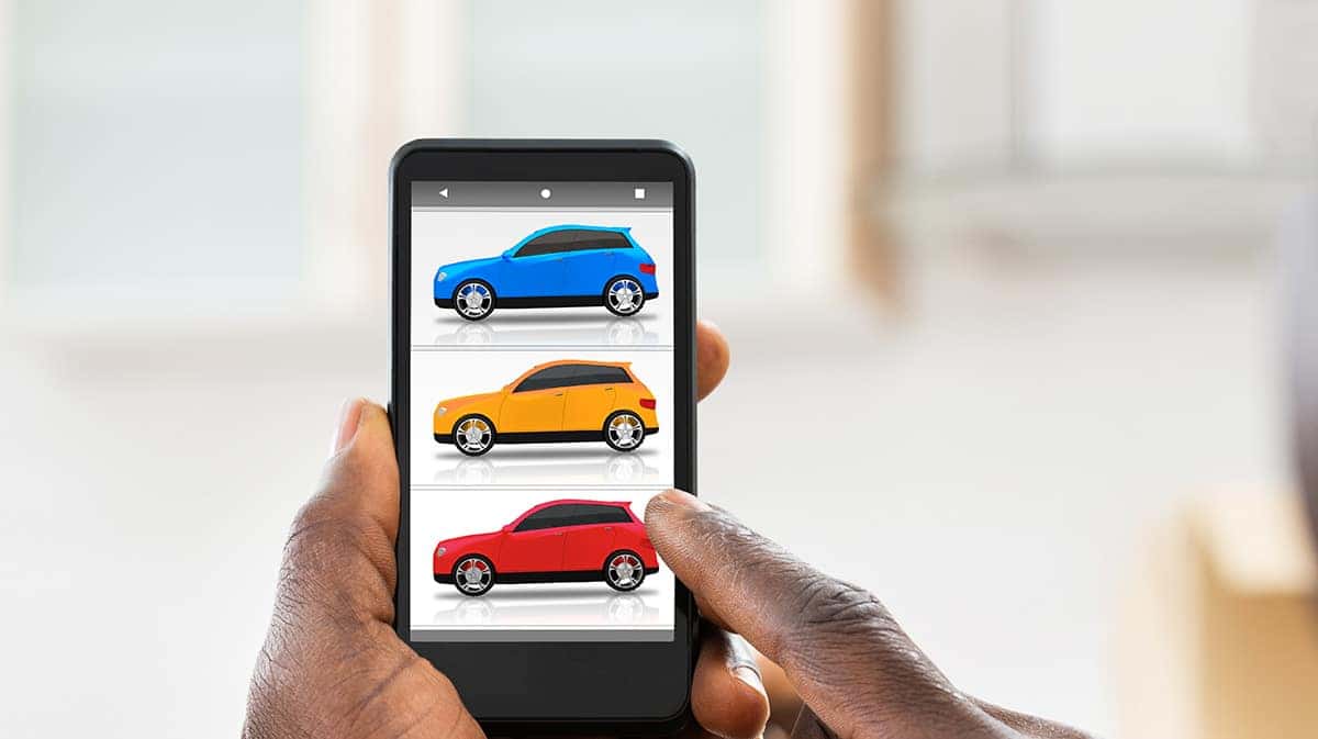Buying car from phone