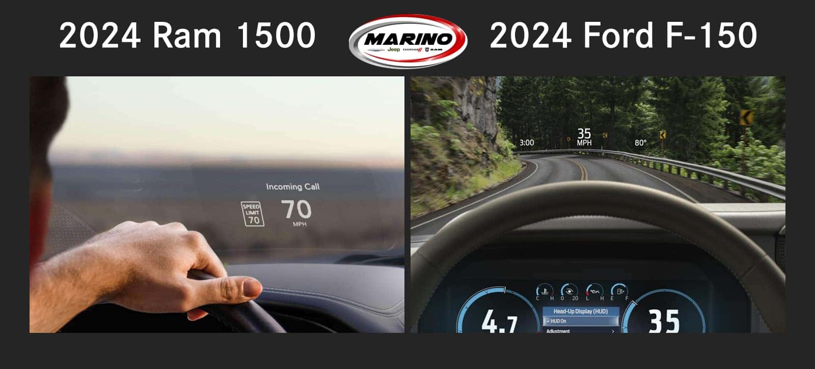 2024 Ram 1500 vs. 2024 Ford F-150