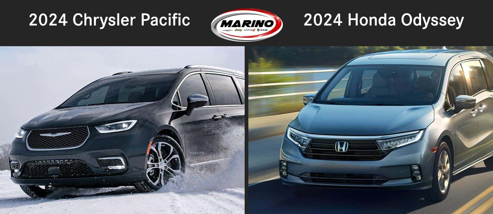 2024 Chrysler Pacifica vs. 2024 Honda Odyssey
