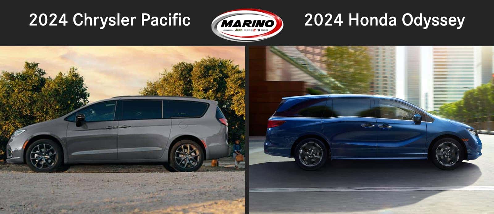 2024 Chrysler Pacifica vs. 2024 Honda Odyssey