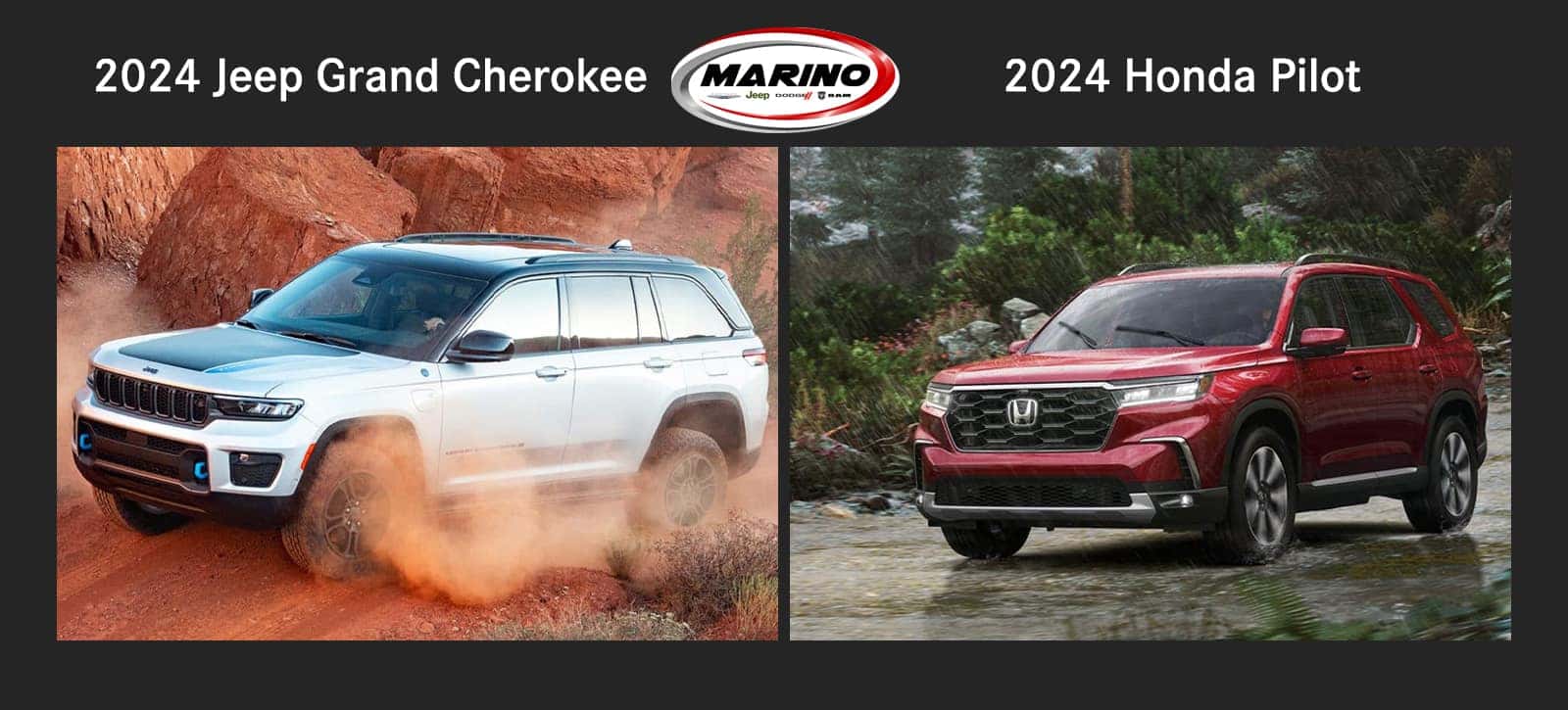 2024 Jeep Grand Cherokee vs the 2024 Honda Pilot
