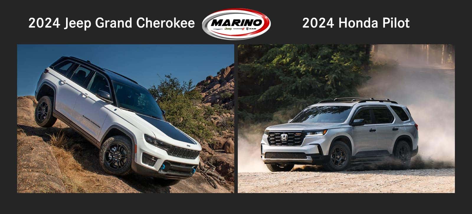 2024 Jeep Grand Cherokee vs the 2024 Honda Pilot