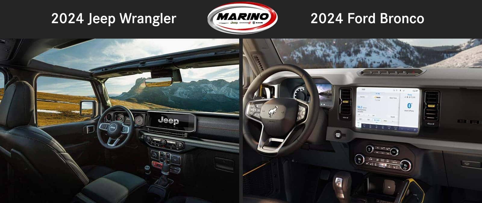 2024 Jeep Wrangler vs 2024 Ford Bronco