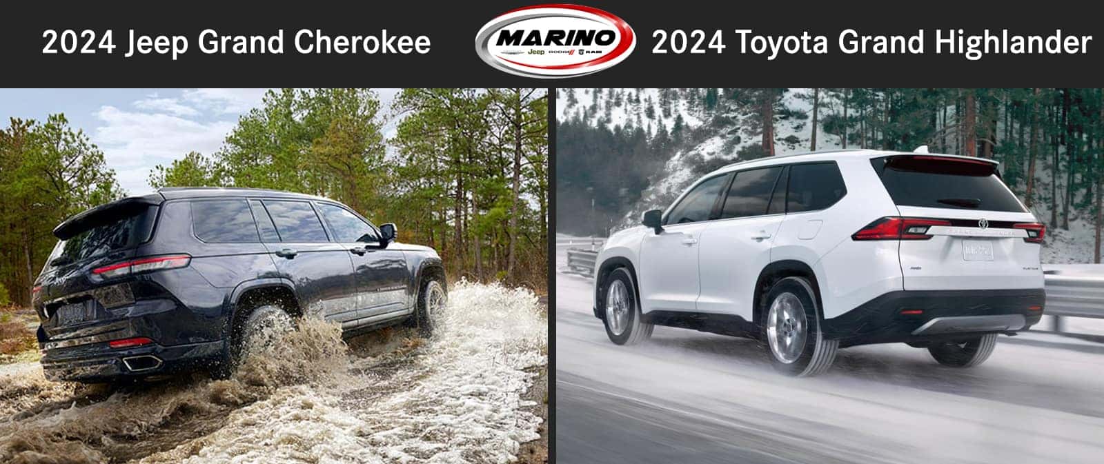Full Comparison of the 2024 Jeep Grand Cherokee L vs the 2024 Toyota ...