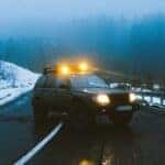 Jeep in winter