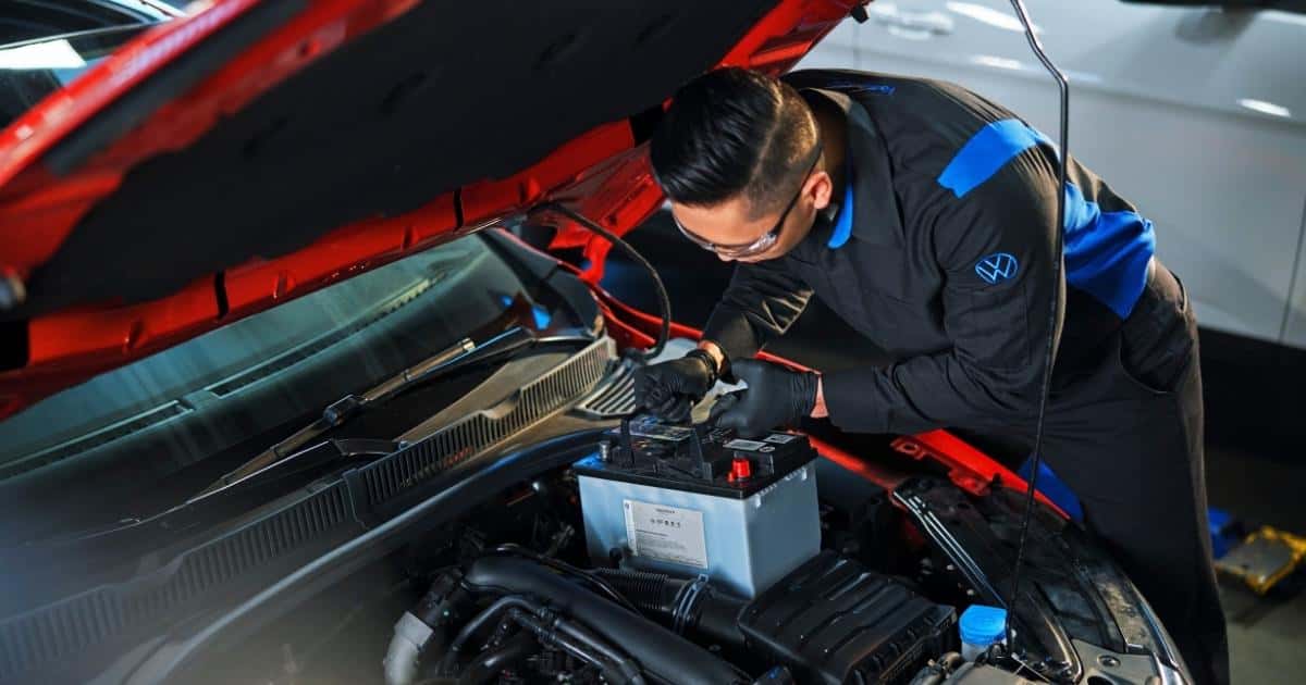 Volkswagen Battery Installation