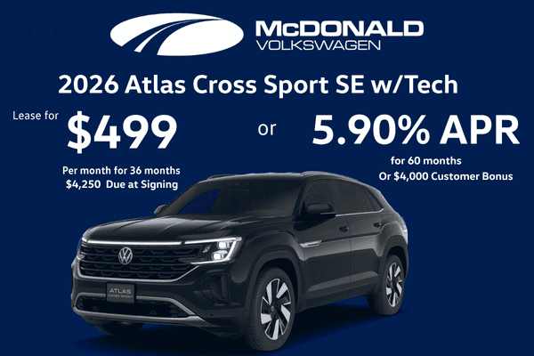 2026 Volkswagen Atlas Cross Sport SE w/ Tech