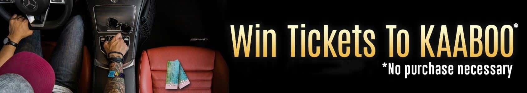 Mercedes-Benz KAABOO Ticket Raffle San Diego